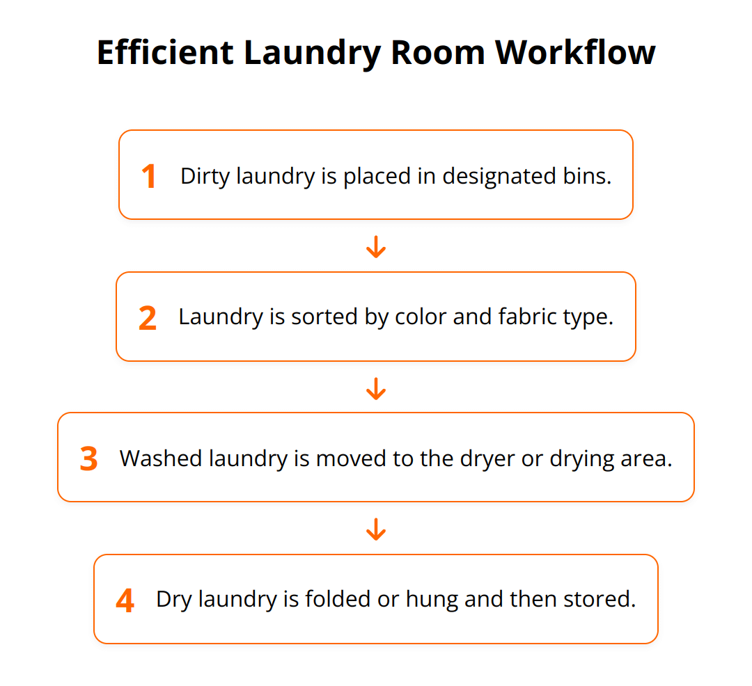 Flow Chart - Efficient Laundry Room Workflow