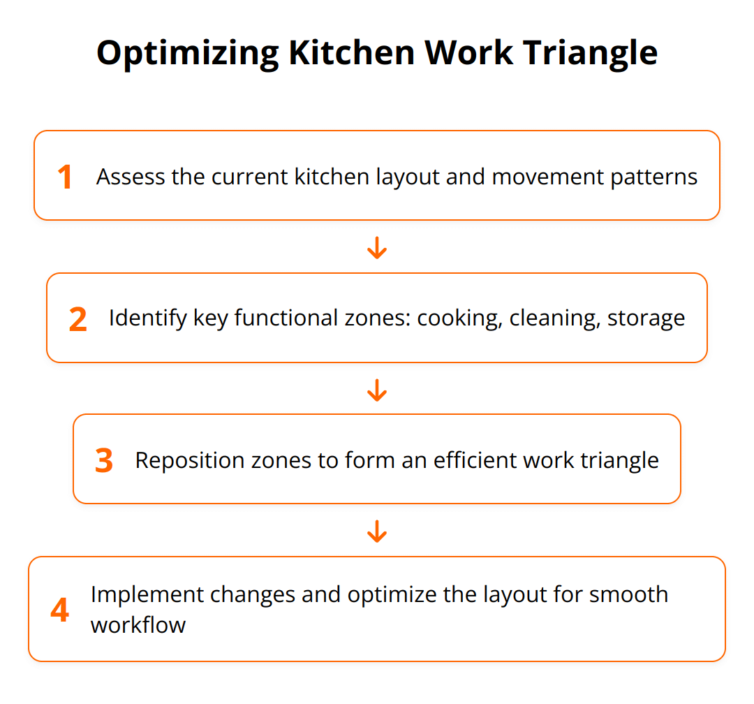 Flow Chart - Optimizing Kitchen Work Triangle